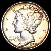 1928 Silver Mercury Dime FSB BU