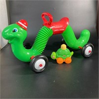 Radio Flyer Ride On Inch Worm and Turtle Push Toy
