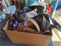 Box of purses and scarves
