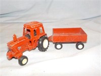 3" Red tractor wagon no box
