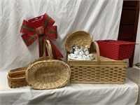 7 BASKETS BOW AND CANDLE HOLDER