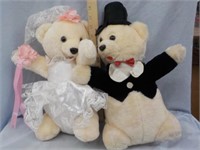Roni Toy 14" Wedding Bears, Stuffed