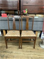 2 WOODEN MID CENTURY CHAIRS