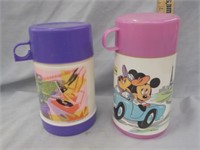 2 Aladdin Plastic Thermos One Without Top