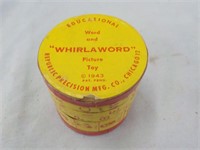 Cardboard, 1943, WhirlAWord Toy