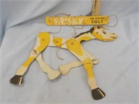 Cardboard Frisky, the Puppet Colt 12x12"