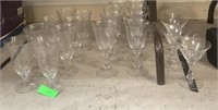 LARGE LOT OF GLASSES WITH BOX