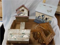 3 Decorative Bird Houses