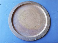 Brass Round Inlayed Platter