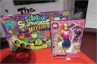 Barbie doll and Slime Kit package