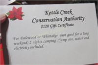 $120 Gift card Kettle Creek Conservation Authority