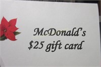 McDonald's $25 gift card