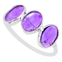 Natural 5.65ct Purple Amethyst Ring