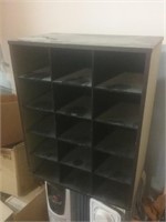 Cubby divided storage cabinet