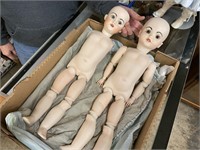 2 PORCELAIN GERMANY & PARIS DOLL PARTS