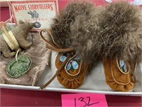 NATIVE AMERICAN BEADED BABY MOCCASINS & MORE