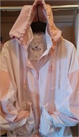 Cool Hollister pink/white windbreaker jacket, M