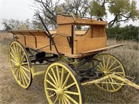 Horse Drawn Hitch Wagon, 8' L x 44" w