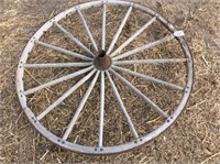 Wooden Wagon/Buggy Wheel, 44 1/2"