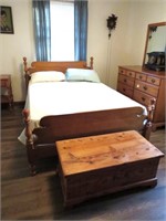Wooden Full Size Bed - Head Board Measures