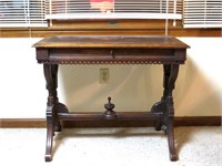 Antique Writing Desk with Ornate Carvings -