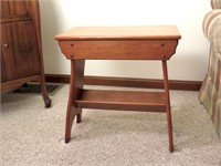 Wooden Side Table - Measures Approx. 22T x 21W x