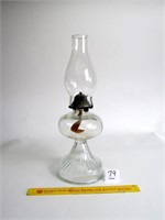 Oil Lamp with Chimney Measures Approx. 18T - the