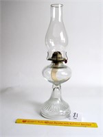 Oil Lamp with Chimney Measures Approx. 18 1/2T -