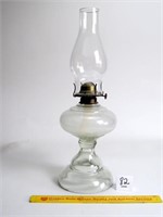 Oil Lamp with Chimney Measures Approx. 18 1/4T -