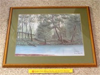 Framed Print by Phillip Stapp - The Old Swimming