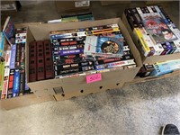 LARGE LOT OF VHS MOVIES & A FEW DVDS