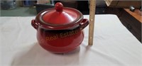 Red Italy Casserole Pot Terr D’ Umbria w/ Lid