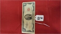 1953 red seal 2 dollar bill
