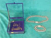 Glass Box, necklace, bracelet & earrings