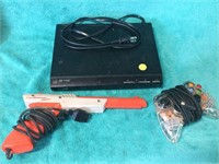 CD player, gun and controller