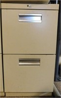 2 drawer metal filing cabinet, 15"W x 23"D x 28"H