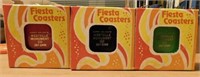 3 boxes of vintage Fiesta Coasters advertising