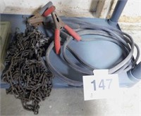 Pair of jumper cables & tire chains