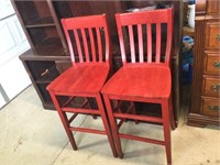 Pair of barstools 29 1/2 '' high to seat