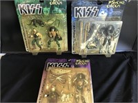 Set Of Kiss Psycho Circus Figures Vintage New