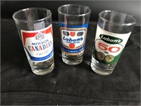 3 Assorted Drinking Glasses