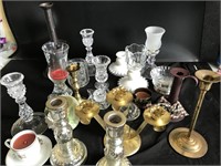 Assorted Lot of Candle Holders
