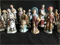 Lot of Old people Decorations Porcelain Figures