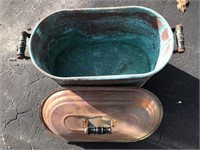 PUO Copper Boiler 22"Lx13"Dx13"T