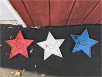 Red White And Blue Star Stepping Stones