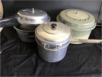 Assorted Lot Of Mirro Matic Cookware