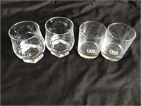 4 Drinking glasses
