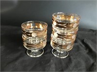 5 Short footed glasses