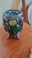 Stained Glass Style Votive Candle Holder