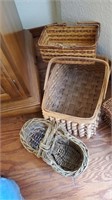 3 Pc Handled Baskets Largest About 13 In Long